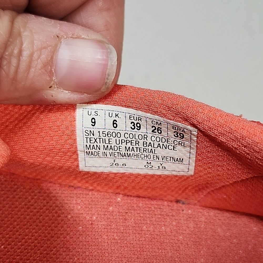 Skechers GoWalk Women's 9 Bright Coral Sneaker - Picture 7 of 7
